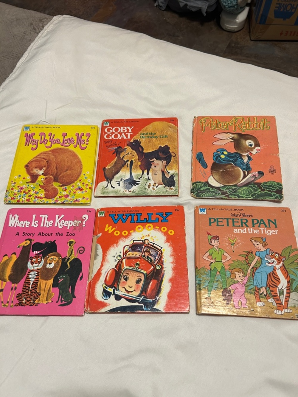 Like💚for $3 off🦜 Whitman Tell A Tale lot Willy-woo, Peter Pan, Goby Goat